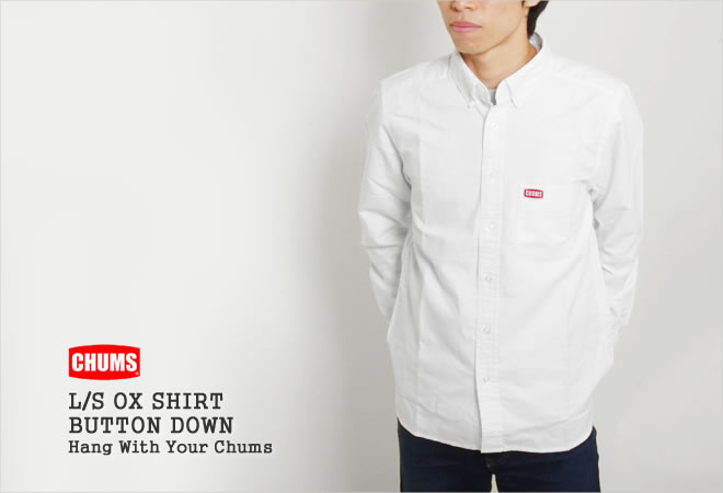 【クーポンで20%OFF】チャムス/CHUMS 長袖オックスフォードシャツ ボタンダウンシ...