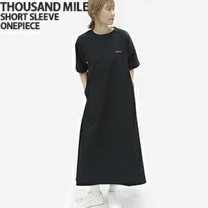 サウザンドマイル/THOUSAND MILE シアーサッカークルーネックショートスリーブワンピース 半袖ワンピ ロング丈 SEERSUCKER SHORT SLEEVE ONEPIECE TM261SS00252 レディース