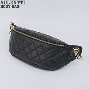 【クーポンで20%OFF】オウレンティ/AULENTTI ボディーバッグ ウエストバッグ キルティング イタリアンレザー イタリア製 BODY BAG DI-2964T-SA レディース【コンビニ受取可能】のサムネイル