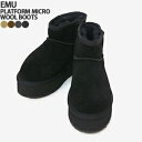 【クーポンで20%OFF】エミュオーストラリア/EMU Australia プラットフォームマイクロウールショートブーツ ムートンブーツ 牛革 厚底 撥水 保温...