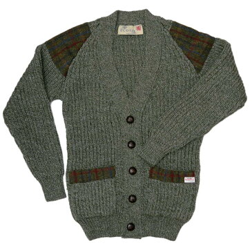 ハリスツイード/Harris Tweed ローゲージ カーディガン ECOSSE [MADE IN BRITAIN]