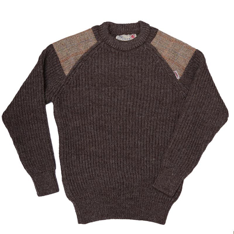 Harris Tweed/ハリスツイード ローゲージ セーター イギリス製 クルーネック パークレインジャーセーター［41120］ウール セーター アウトドア セーター