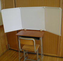 卓上型おりたたみシールド卓上軽量おりたたみシールド教室用品衝立仕切り特別支援現場用品学校パーテーション集中学習パニック対策