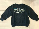 ★SALEセール★50%OFF◆melt 2020aw 32608402◆FILA X MELT ナガメスウェット（ブラック）【110 120】【ネコポス不可】 トップス トレーナー 裏毛 裏起毛 子供服 キッズ