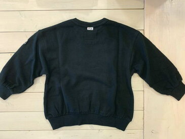 ★SALEセール★50%OFF◆melt 2020aw 32608402◆FILA X MELT ナガメスウェット(ブラック)【110 120】【ネコポス不可】 トップス トレーナー 裏毛 裏起毛 子供服 キッズ