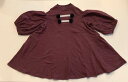 ★SALEセール★60%OFF◆NEEDLE-WORKS ニードルワークス 2222791◆パフスリーブポンポンスウェットドレス(エンジ)【150】【ネコポス発...