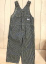 ★SALEセール★40%OFF◆デニム＆ダンガリー 2023aw 738703 D&D DENIM&DUNGAREE◆ヒッコリーオーバーオール【110 120】【送料無料】 子供服 子ども服 こども服 キッズ