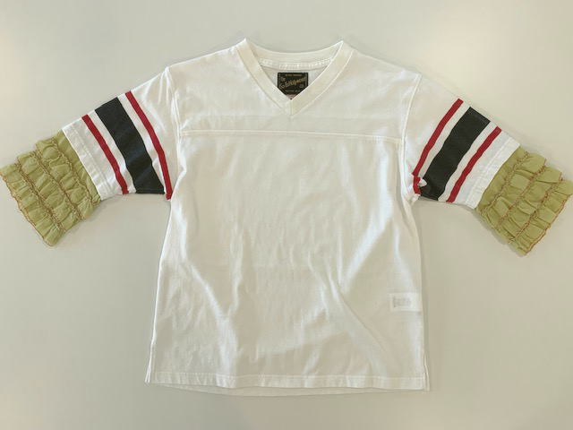 ★SALEセール★50%OFF◆ゴートゥーハリウッドGo to Hollywood GTH 2023ss 1232406◆ビンテージテンジク ソデフリフリ TEE（ホワイト） 子供服 キッズ Tシャツ