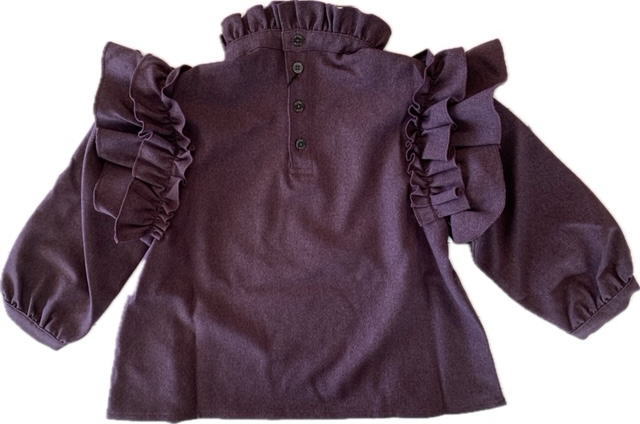 ★SALEセール★50%OFF◆フィス Fith 12480111 2024aw ◆モクサージ ストレッチ フリルブラウス【130】【送料無料】 子供服 子ども服 こども服 キッズ 2