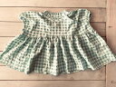★SALEセール★60%OFF◆NEEDLE-WORKS ニードルワークス 2124914◆ギンガムサッカー 切り替え ブラウス 【90 100 110 120...