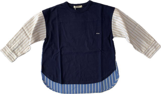 Rakuten - ★SALEセール★50%OFF◆フィス Fith 12580421 2025aw ◆テンジク X ストライプ Tシャツ【115 125】 子供服 子ども服 こども服 キッズ