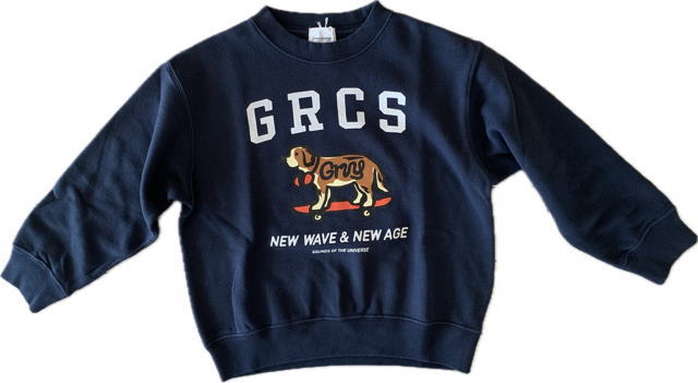 ◆グルービーカラーズ GROOVY COLORS 2025aw 42580416◆ウラケ BASIC SKATE DOG スウェット【115 125】 子供服 キッズ