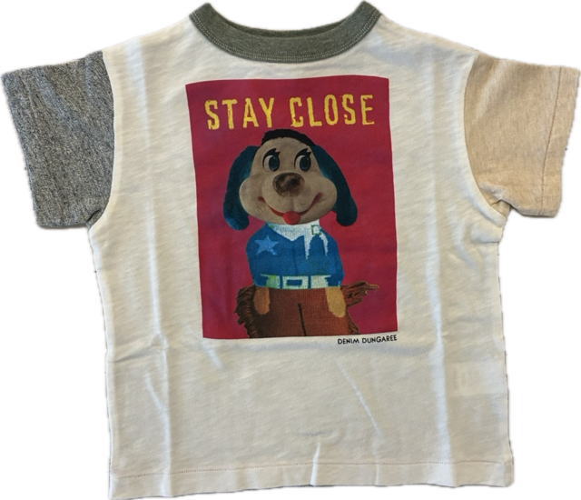 Rakuten - ◆デニム＆ダンガリー 2026ss 22620403 D&D DENIM&DUNGAREE◆テンジク STAY CLOSE TEE（クレイジー）【135】子供服 子ども服 こども服 キッズ