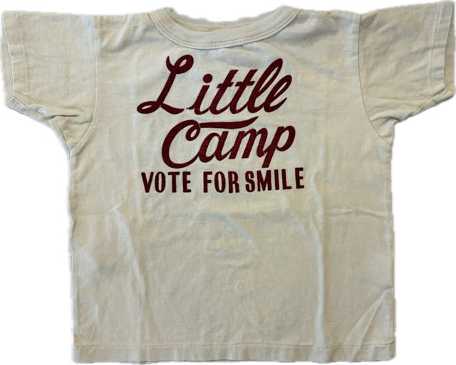 T-Shirts （Long-Sleeved） - ◆デニム＆ダンガリー 2026ss 22620404 D&D DENIM&DUNGAREE◆ビンテージテンジク LITTLE CAMP TEE（オフホワイト）【01 02】【送料無料】 ジュニアサイズレディースサイズ 大人サイズ