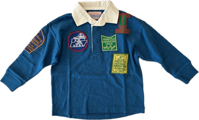 Rakuten - ◆デニム＆ダンガリー 2026ss 22620418 D&D DENIM&DUNGAREE◆テンジク ワッペン ラガーシャツ（オールドネイビー）【135】【送料無料】 子供服 子ども服 こども服 キッズ
