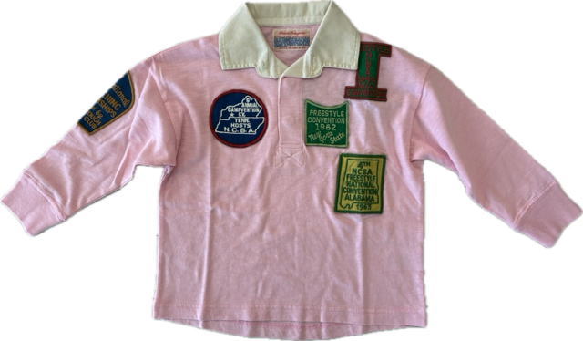 Rakuten - ◆デニム＆ダンガリー 2026ss 22620418 D&D DENIM&DUNGAREE◆テンジク ワッペン ラガーシャツ（ライトピンク）【135】【送料無料】 子供服 子ども服 こども服 キッズ