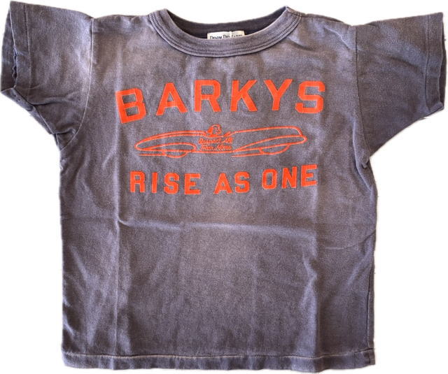 ◆デニム＆ダンガリー 2026ss 22620424 D&D DENIM&DUNGAREE◆ビンテージテンジク BARKYS TEE（パープル）【MM】 ジュニアサイズレディースサイズ 大人サイズ