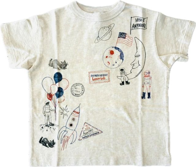 Rakuten - ◆デニム＆ダンガリー 2026ss 22620463 D&D DENIM&DUNGAREE◆テンジク ASTRO TEE（オフホワイト）【115 125】