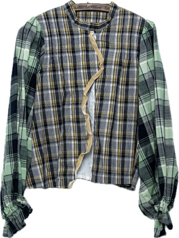 衬衫 - ◆MARET マレ 2026ss M236S12◆ムラ糸 アンティーク コスチューム ブラウス（ブラウン）【F】Ladies 大人サイズ 大人用