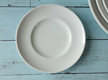 洋食器　スパチオーレ17cmモンブランケーキ取り皿　小皿 業務用食器 リム 白い食器 業務用 インスタ映え 陶器 白 日本製 美濃焼 平皿