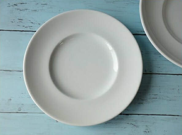 洋食器　スパチオーレ24cmケーキ皿/パスタ皿 リム 白い食器 業務用 インスタ映え 陶器 白 日本製 美濃焼 平皿