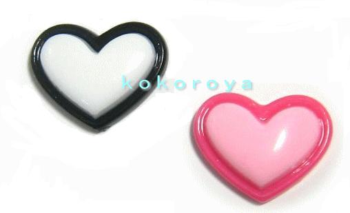 フチありハート　1個　（16mm×12mm）　☆クリックポストOK☆