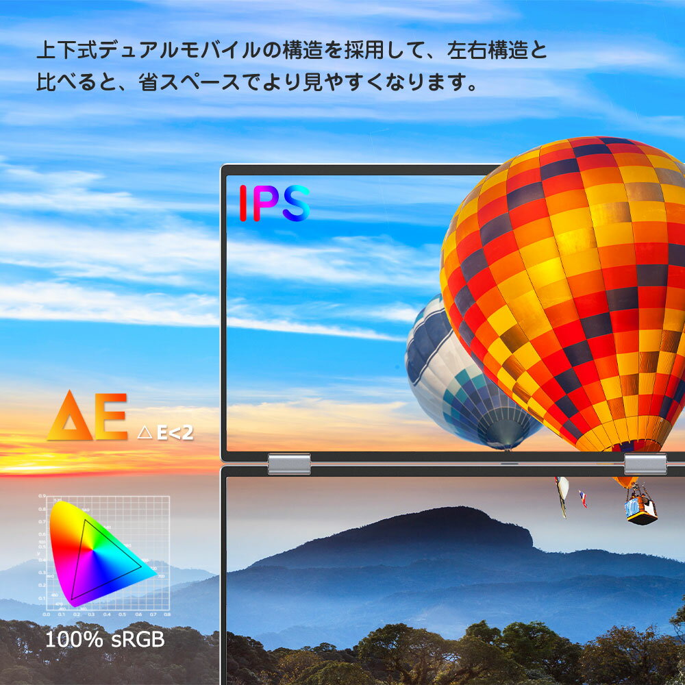【人気話題】デュアルモニター 15.6インチ 1080PフルHD モバイル式 ディスプレイ PCモニター スタンド一体型 サブモニター ゲーミングモニター 2画面 サブディスプレイ 外付けモニター テレワーク リモートワーク IPSパネル macOS windows対応 - Image 3