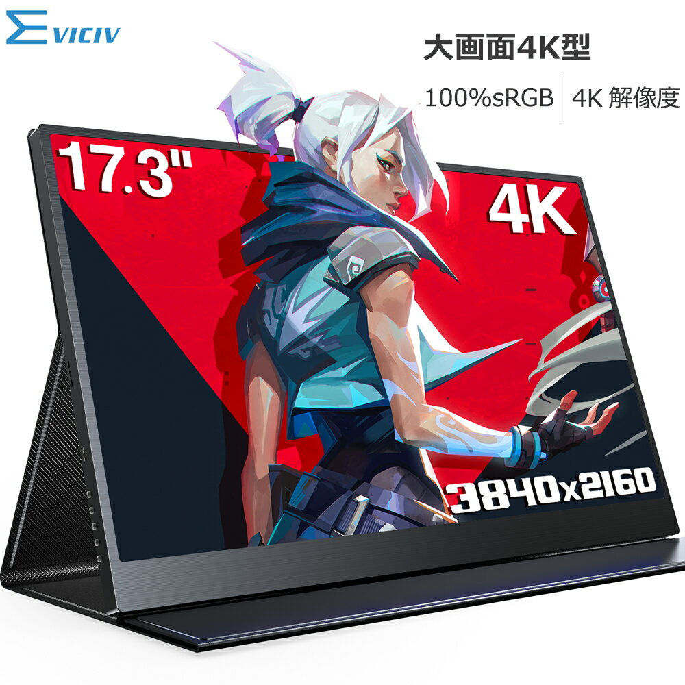 【4Kプロ級】モバイルモニター 17.3インチ 4K ディス