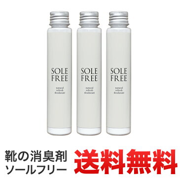 靴 消臭 粉 消臭剤 中敷き ソウルフリー 3個 安心安全の日本製 緑茶・天然成分 ソールフリー 消臭パウダー 足 除菌 靴ケア用品 魔法の粉 日本製 グランズレメディ フットクリア スカロー 正規品 送料無料