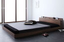 【割引クーポン】ベッド セミダブル マットレス付き セミダブルベッド マットレス付 ダブルコア ボンネルコイルマットレス付:スタンダード 棚・コンセント付きフロ...