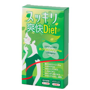 サプリ 消臭 ダイエットサプリメント 鉄クロロフィリンスッキリ爽快Diet 120粒 約1ヵ月分【ポイント 2倍】鉄クロロフィリン 消臭 サプ..