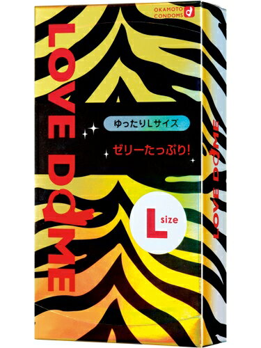 商品詳細 太めのLサイズコンドーム！直径35mmのラージサイズで価格もリーズナブル 　「いつものコンドームじゃ少し窮屈だな…」という方にオススメ！ パッケージと個包装に女性に人気のトラ柄を採用個包装にもこだわって、持ち歩いても恥ずかしくないデザイン！ ゼリーの量が従来品の3倍（メーカー比）「挿入時に痛い」という女性の意見を参考に、たっぷりゼリーで挿入なめらか！ 商品名 ラブドーム L サイズ 12個 入り （コンドーム） オカモト 内容量 12個入り カラー ピンク 素　材 天然ラテックス 使用上のご注意 ※この製品は、取扱説明書を必ず読んでからご使用ください。 ※コンドームの適性な使用は、避妊に効果があり、エイズを含む多くの性感染症に感染する危険を減少しますが、100%の効果を保証するものではありません。 ※この包装に入れたまま、冷暗所に保管して下さい。また、防虫剤等の揮発性物質と一緒に保管しないで下さい。 メーカー名 オカモト株式会社 医療用具許可番号 220ABBZX00048000(管理医療機器) 広告文責 株式会社サプライフ03-5968-4438太めのLサイズ！パッケージと個包装に女性に人気のトラ柄を採用！ 【ラブドーム L サイズ 12個 入り （コンドーム） オカモト】