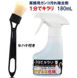 汚れ除去剤 万能 洗剤 クリーナー 研磨剤不使用 【業務用ガンコ汚れ除去剤 1分でキラリ 180mL 専用ハケ付】【ポイント 倍】鏡のウロコ 水アカ サビ汚れ 1分でキラリ！ dap