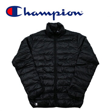 チャンピオン ダウン ジャケット ライトダウンジャケット Champion JKT (ブラック/軽量/ブルゾン/送料無料）