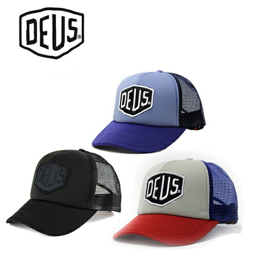 DEUS EX MACHINA ( デウス エクス マキナ ) Baylands Trucker CAP メッシュ キャップ (ブラック/グレー/ホワイト/ブルー/レッド/トラッカーキャップ/バイカー/スナップバックキャップ/帽子）