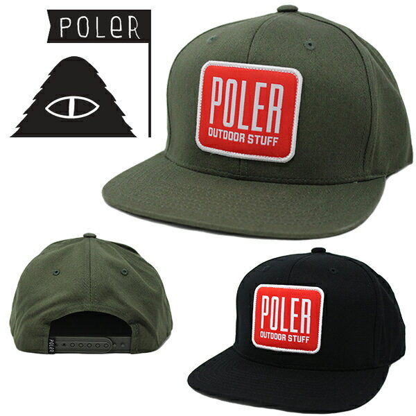 楽天puffPOLeR ポーラー キャップ HYPE PATCH HAT （ブラック/オリーブ/スナップバックキャップ/フリーサイズ/メンズ/レディース/キャンプ/アウトドア/帽子）