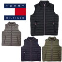 トミー ヒルフィガー アウター メンズ トミー ヒルフィガー ベスト 中綿 ナイロンキルト TOMMY HILFIGER (ブラック/ネイビー/グレー/オリーブ/軽量/ブルゾン/送料無料）