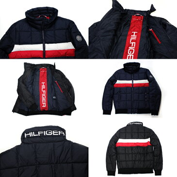 トミー ヒルフィガー ジャケット 中綿 ナイロンキルト スタンドカラー ジャケット TOMMY HILFIGER (ブラック/ネイビー/グレー/軽量/ブルゾン/送料無料）