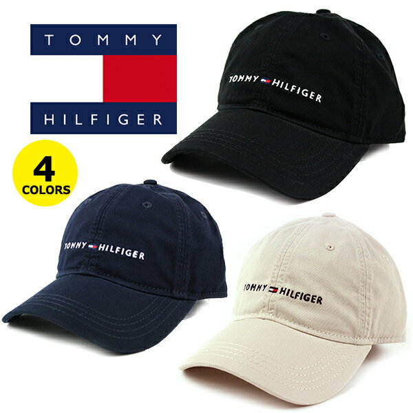 トミー ヒルフィガー キャップ メンズ トミー ヒルフィガー キャップ TOMMY HILFIGER ローキャップ HILFIGER LOGO CAP (ダッドハット/ブラック/ホワイト/ネイビー/ストーン/帽子/ゴルフ/テニス）