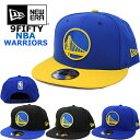 ニューエラ ウォーリアーズ キャップ スナップバック 9FIFTY NBA NEW ERA (ゴールデンステート/GOLDEN STATE WARRIORS/ブルー/ブラック/イエロー/帽子/バスケットボール/ゴルフ/スナップバック/平ツバ/メンズ/レディース/ユニセックス）