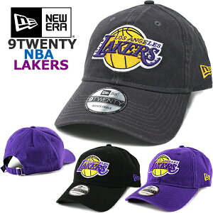 ニューエラ キャップ ロサンゼルス レイカーズ 9TWENTY NEW ERA NBA Los Angeles Lakers (パープル/ブラック/グレー/帽子/ローキャップ/バスケットボール/ゴルフ/メンズ/レディース）