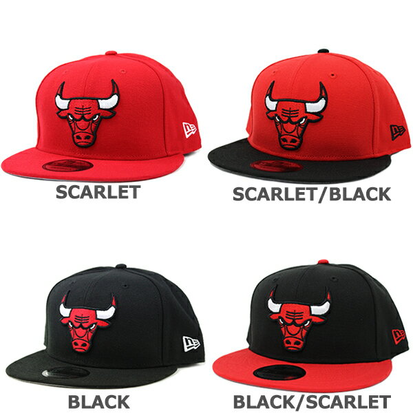 ニューエラ ブルズ キャップ 9FIFTY NBA NEW ERA Chicago Bulls (ブラック/レッド/シカゴ/スナップバック/帽子/バスケットボール） 2