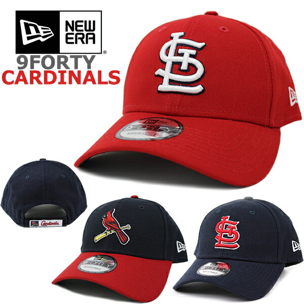 ニューエラ NEW ERA キャップ カージナルス 9FORTY (レッド/ネイビー/赤/紺/MLB/セントルイス/St. Louis/CARDINALS/メンズ/レディース/ユニセックス/ゴルフ/メジャーリーグ/帽子/ローキャップ/ダッドハット/ストラップ/ワールドシリーズ/野球）