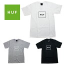 ハフ キャップ HUF Tシャツ エッセンシャル ボックスロゴ (ブラック/グレー/ホワイト/白/黒/メンズ）ESSENTIALS BOX LOGO