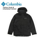 コロンビア コロンビア マウンテンパーカー 中綿 Columbia Tipton Peak II Insulated Jacket オムニヒート (ブラック/中綿ジャケット/フード/アウター/Omni-Heat/ブルゾン/送料無料）