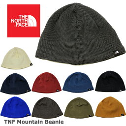 ニット帽（4000円程度） ノースフェイス ニット帽 ニットキャップ ビーニー THE NORTH FACE Mountain Beanie (ブラック/ネイビー/グレー/グリーン/ホワイト/ブルー/レッド/ブラウン/ユニセックス/メンズ/レディース/キャップ/スキー/スノーボード/キャンプ/ワッチキャップ/黒/紺/ザノースフェイス）