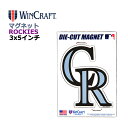 WINCRAFT ウィンクラフト コロラド ロッキーズ マグネット Colorado Rockies Outdoor Magnets 3x5インチ (ロッキーズ...