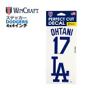 WINCRAFT ウィンクラフト ロサンゼルス ドジャース 大谷翔平 ステッカー Los Angeles Dodgers Perfect Cut Color D...