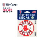 WINCRAFT ウィンクラフト ボストン レッドソックス ステッカー Boston Red Sox Perfect Cut Color Decal LOGO ...