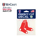 WINCRAFT ウィンクラフト ボストン レッドソックス ステッカー Boston Red Sox Socks PerfectCut Color Decal ...